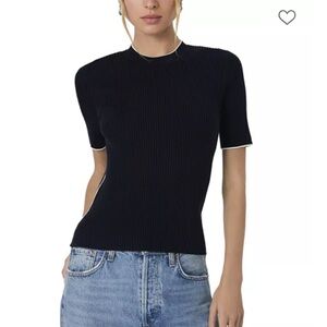 French Connection robbed knit top